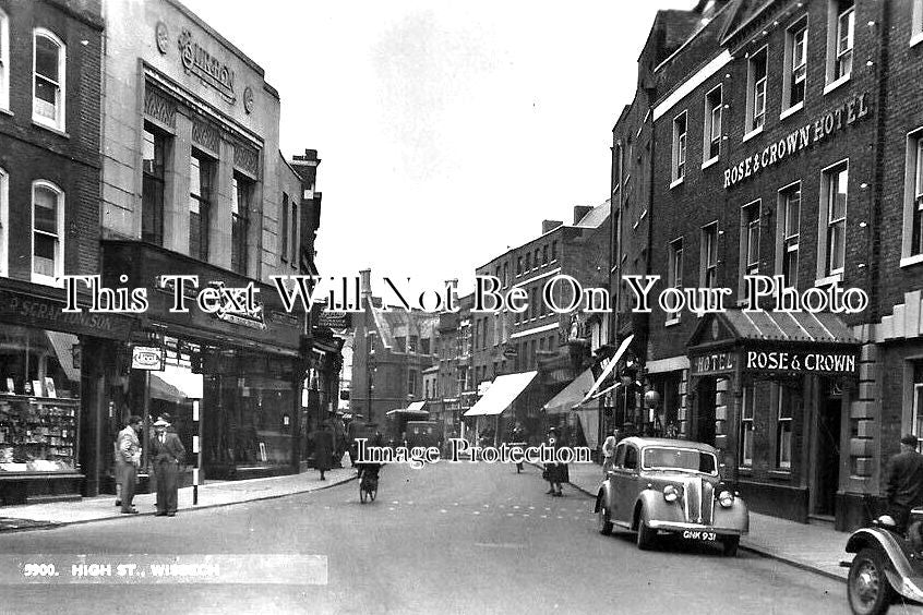 Ca 1140 The Rose And Crown Pub High Street Wisbech Cambridgeshire