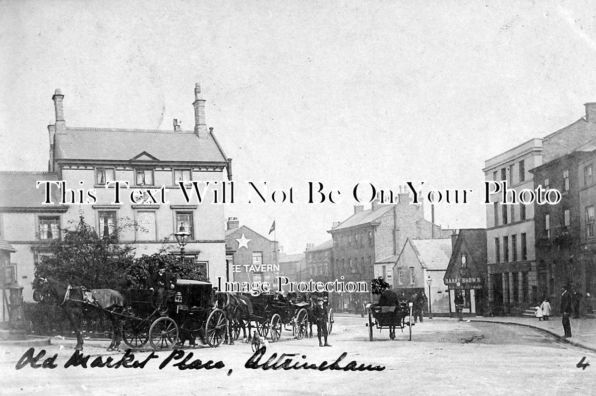 CH 1048 - Old Market Place, Altrincham, Cheshire c1905