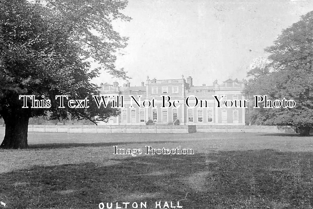 CH 1054 - South View, Oulton Hall (Burnt Down 1926) Cheshire c1926