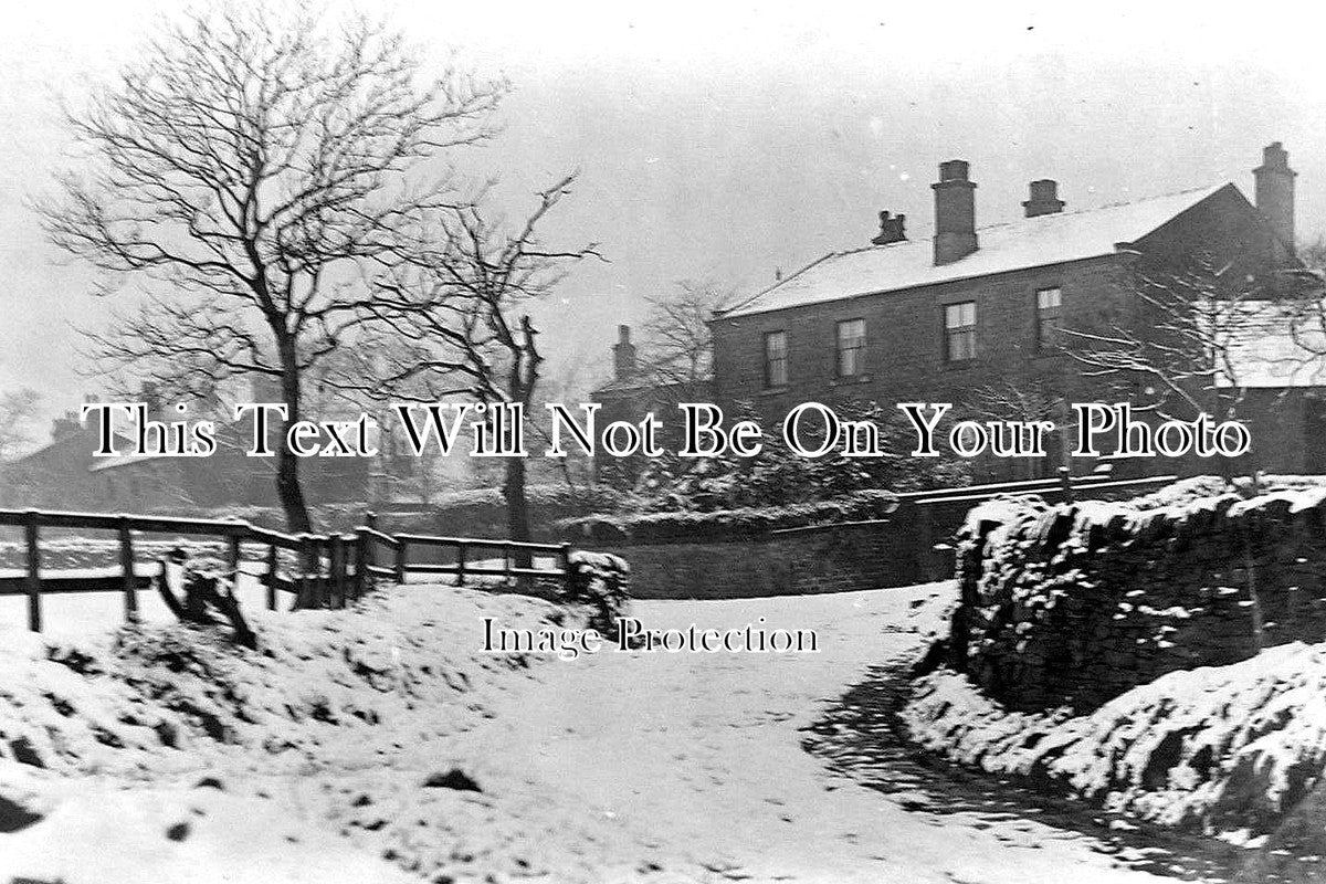CH 1072 - Snow At Hollingworth, Cheshire c1910