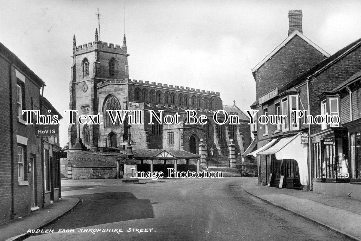 CH 1200 - Audlem From Shropshire Street, Cheshire c1939