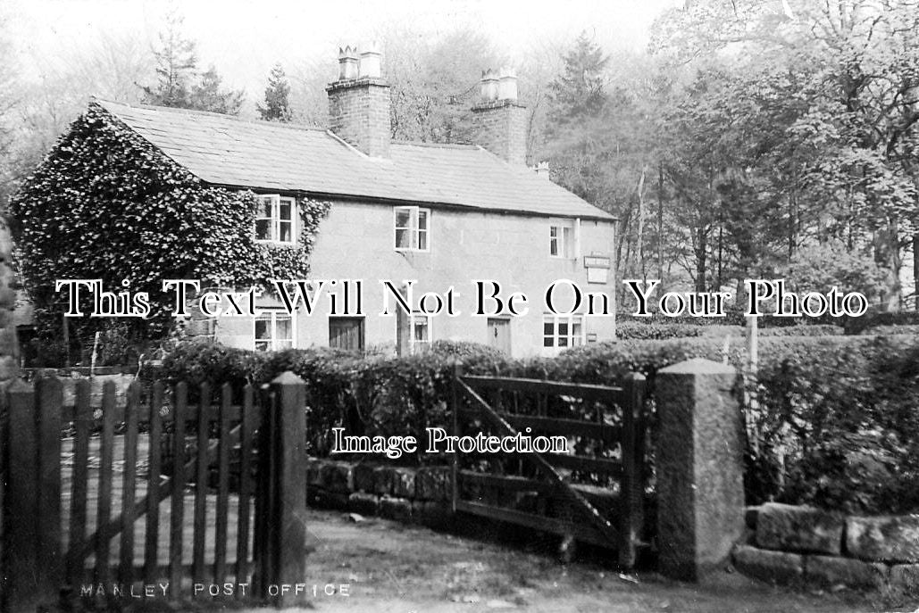 CH 122 - Manley Post Office, Cheshire c1906