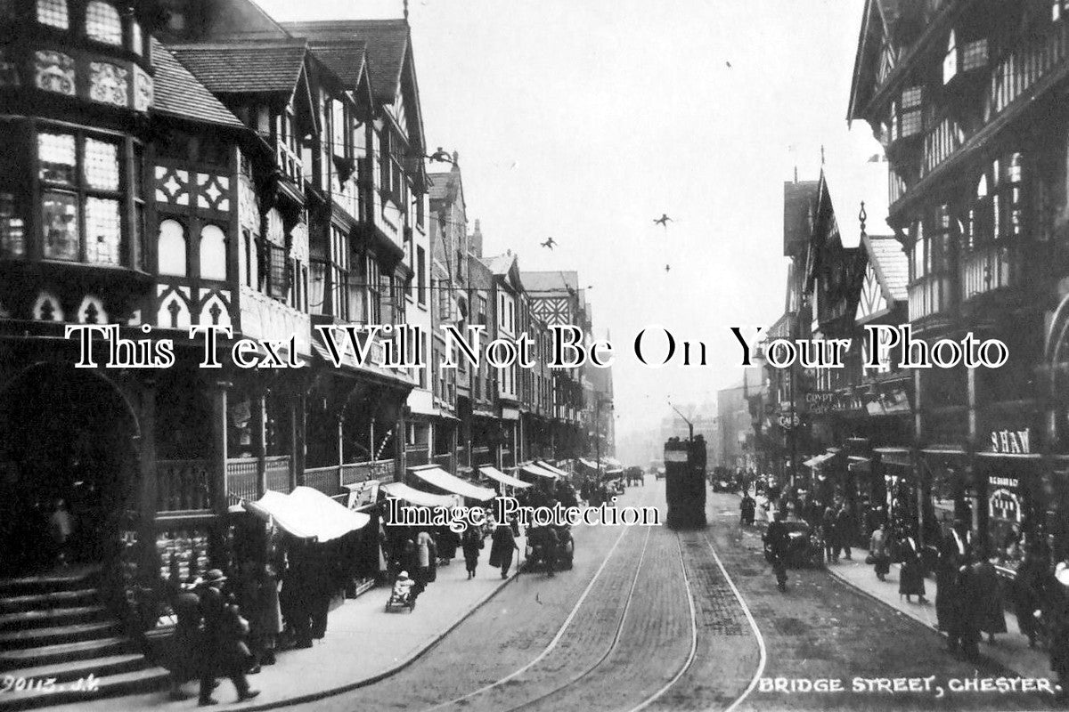 CH 1222 - Bridge Street, Chester, Cheshire c1920