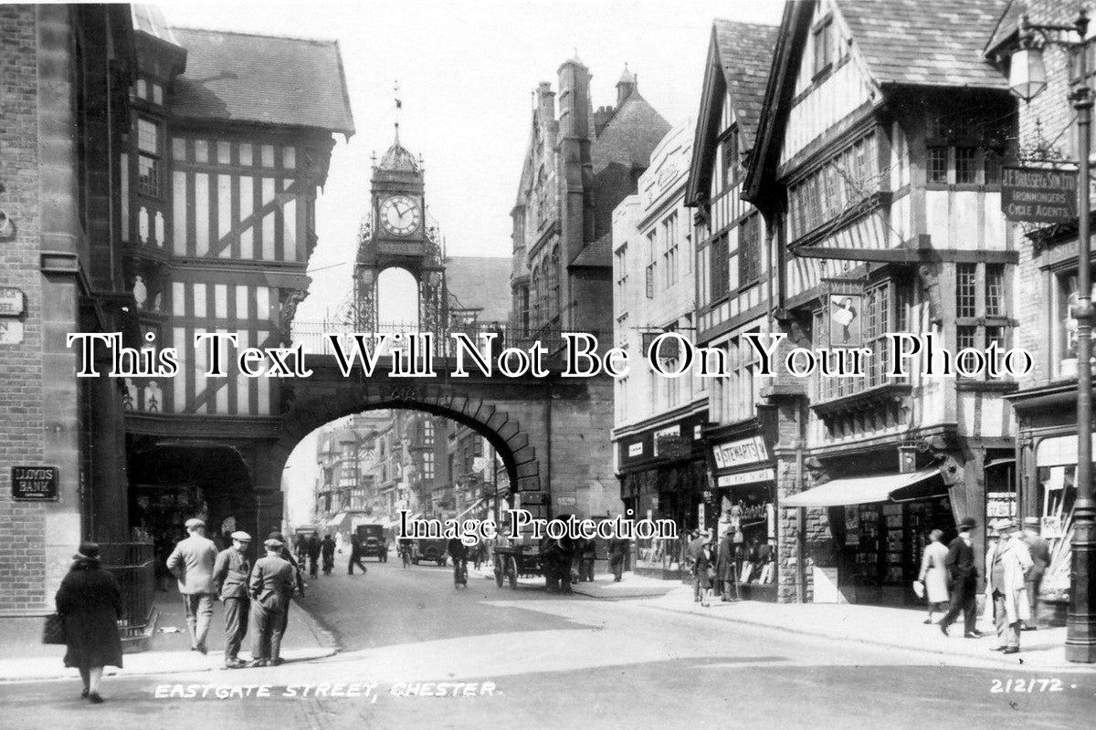 CH 1225 - Eastgate Street, Chester, Cheshire c1938