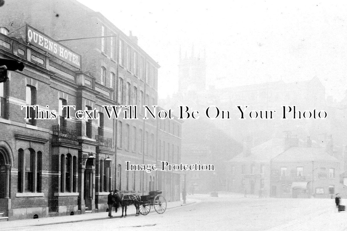 CH 1437 - Queens Hotel, Waters Green, Macclesfield, Cheshire c1905
