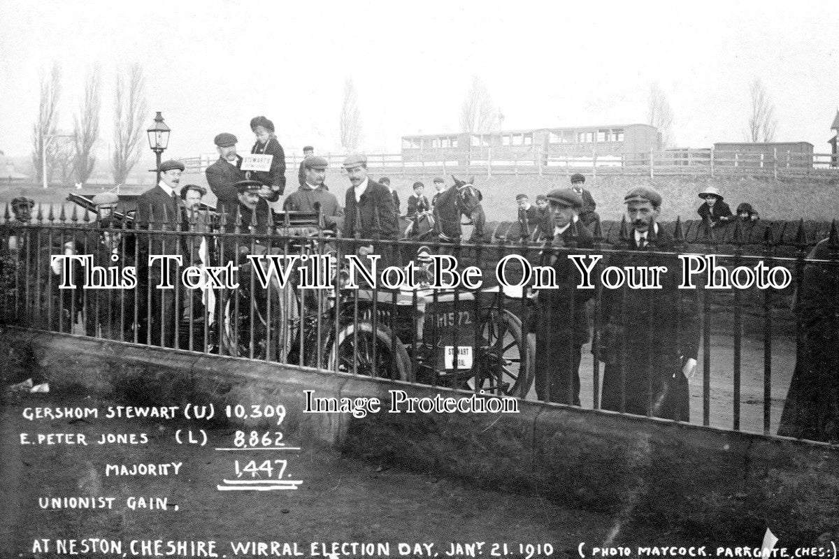 CH 1467 - Wirral Election Day, At Neston, Cheshire 1910