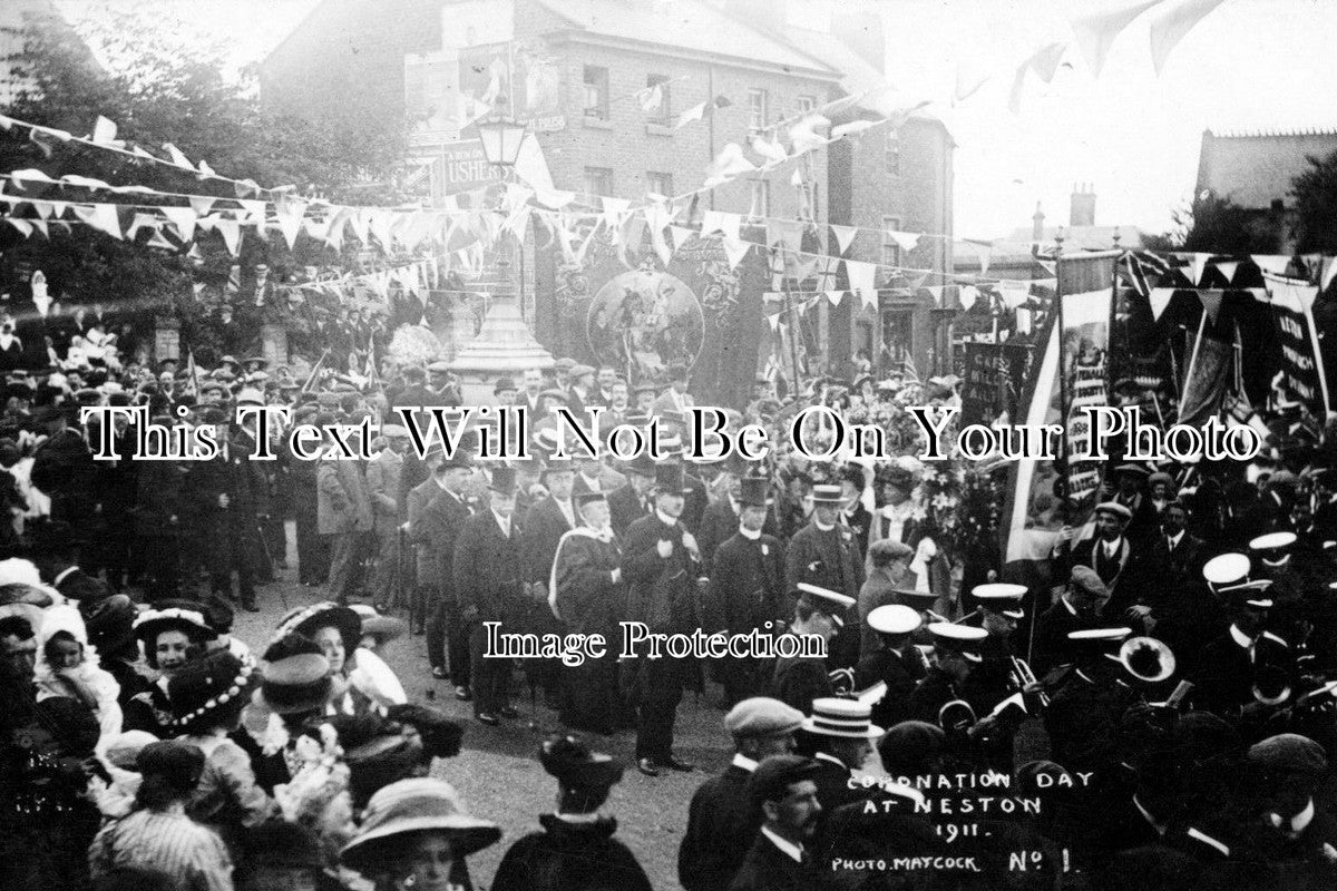 CH 1542 - Coronation Day At Neston, Cheshire 1911