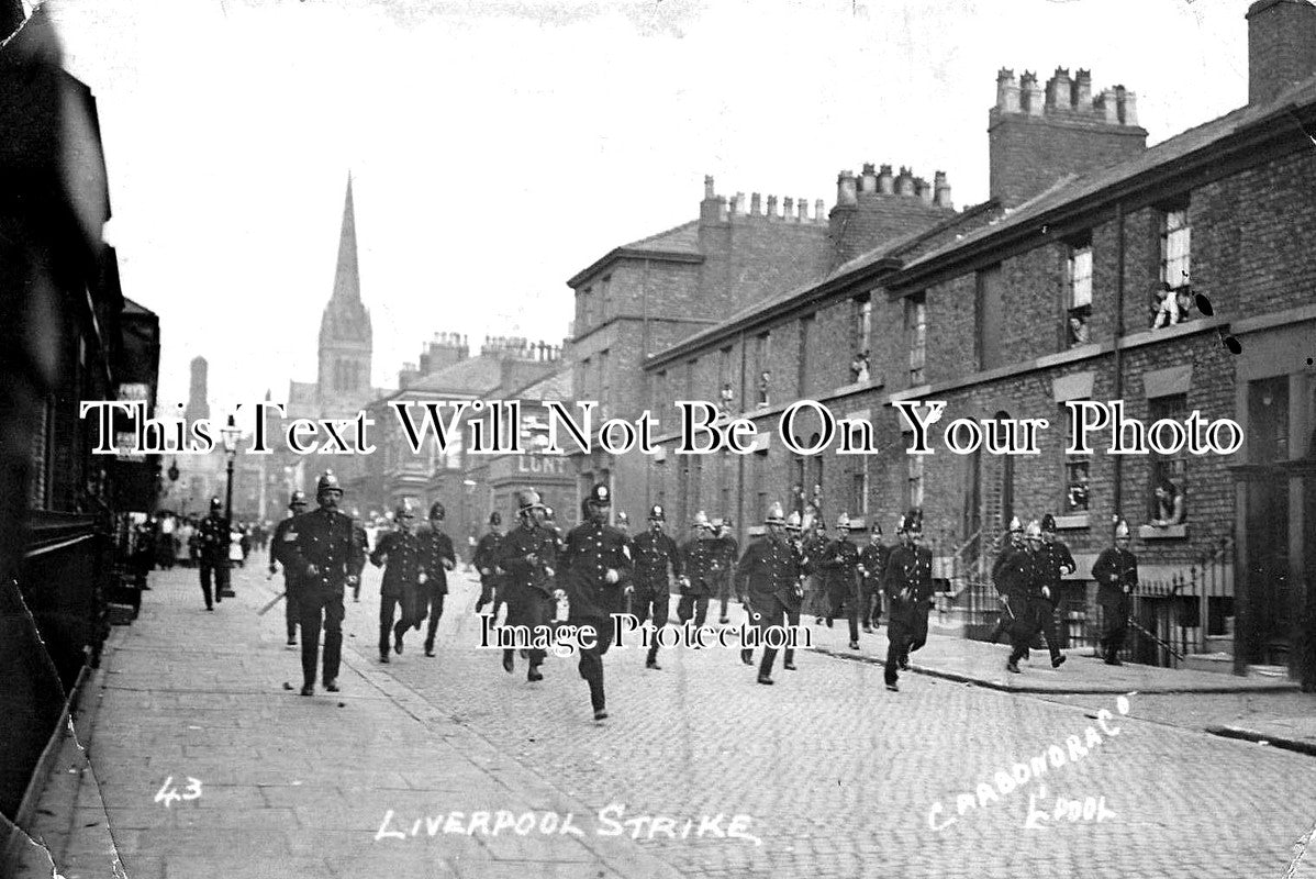 CH 1553 - Liverpool Strike, Cheshire c1911