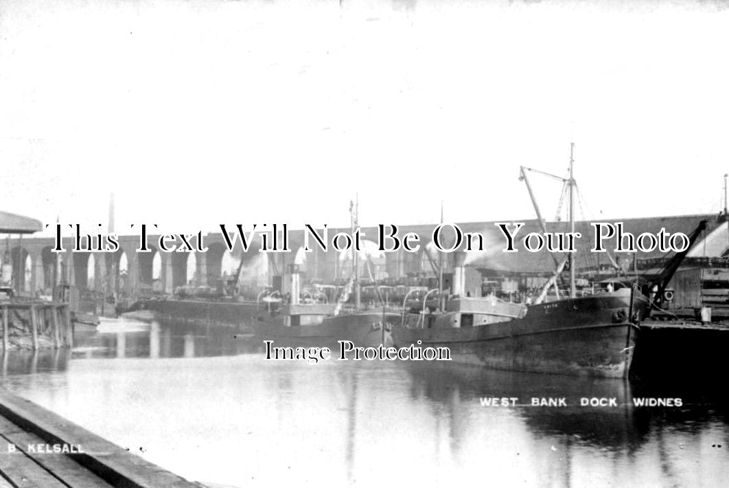 CH 1557 - West Bank Dock, Widnes, Cheshire c1910