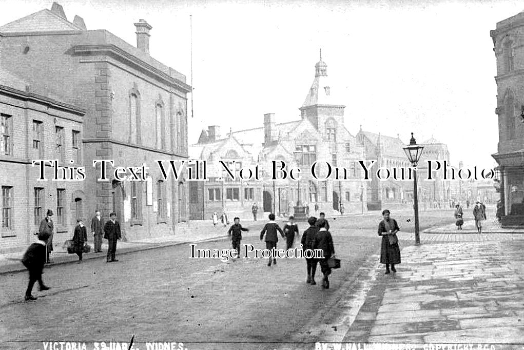 CH 1592 - Victoria Square, Widnes, Cheshire c1910