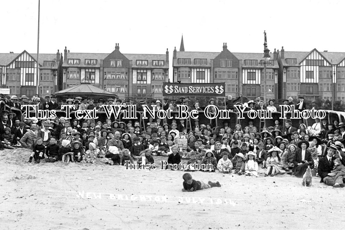 CH 1642 - New Brighton Sunday School Union Sand Service, Cheshire 1914