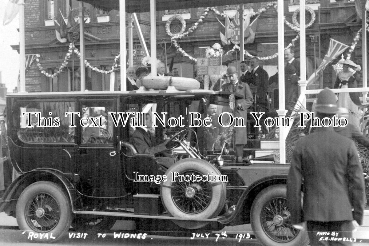 CH 1819 - King George Royal Visit, Widnes, Cheshire 1913