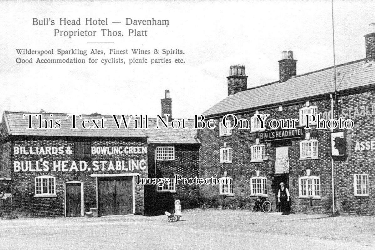 CH 1836 - Bulls Head Hotel Pub, Davenham, Northwich, Cheshire