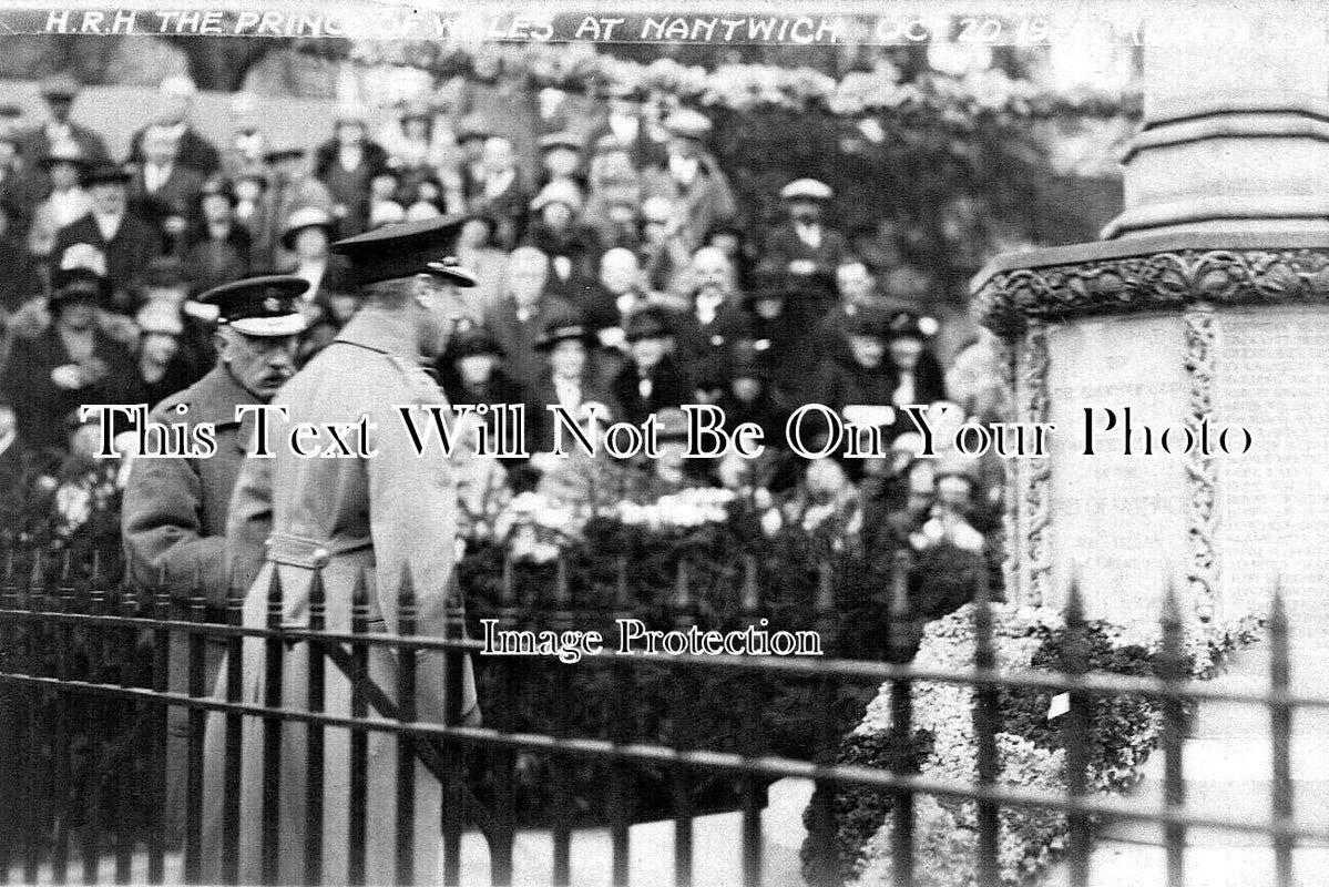 CH 1862 - Visit Of HRH Prince Of Wales, Nantwich, Cheshire 1926