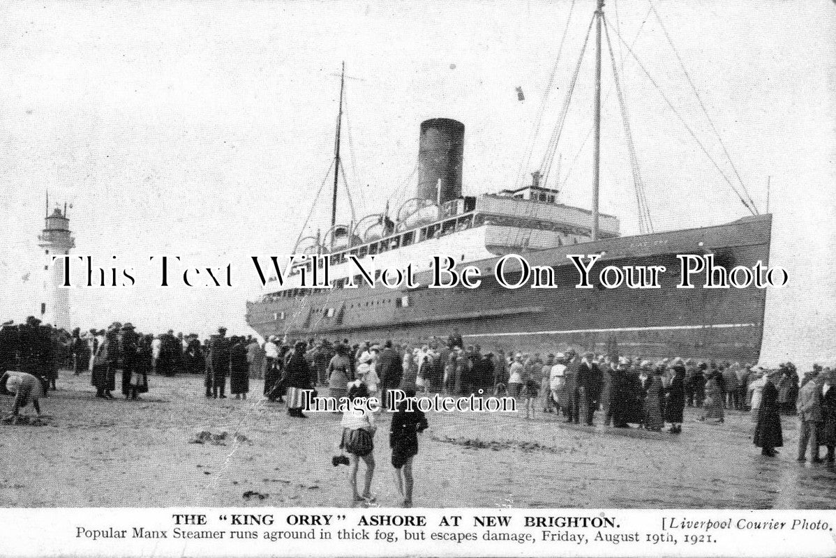 CH 189 - King Orry Ashore, New Brighton, Cheshire 1921