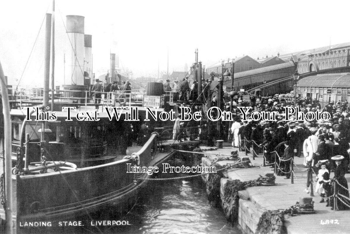CH 1897 - Landing Stage & Station, Liverpool, Cheshire
