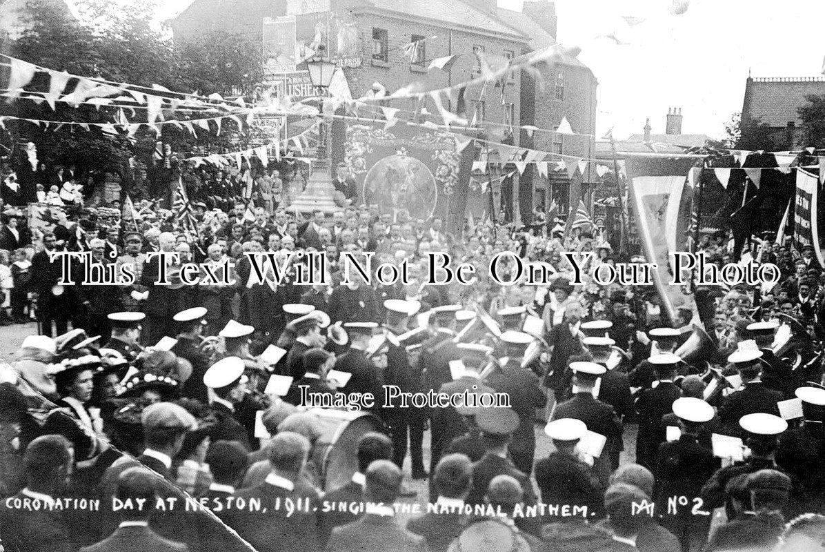 CH 1917 - Coronation Day At Neston, Cheshire 1911