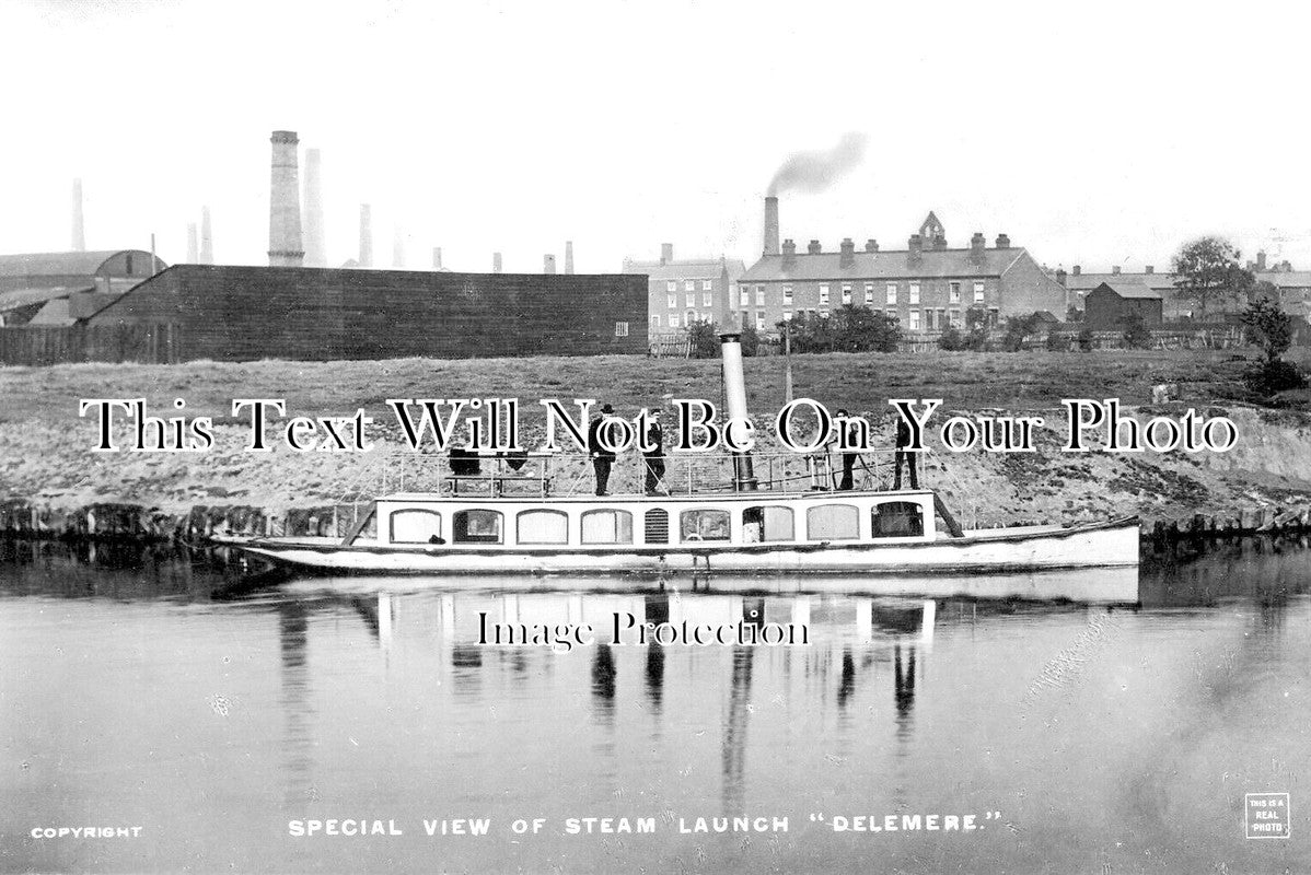 CH 1920 - Steam Launch Delemere, Northwich, Cheshire
