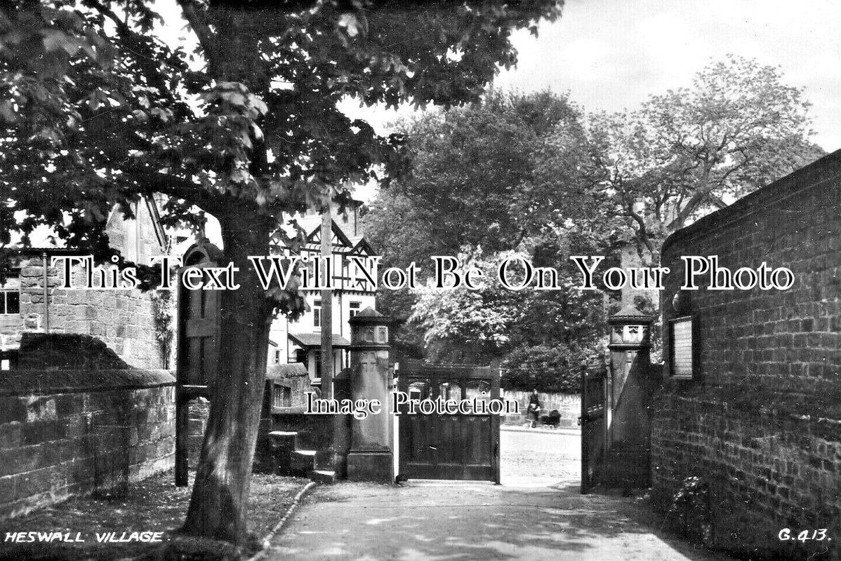 CH 2063 - Heswall Village, Cheshire c1937