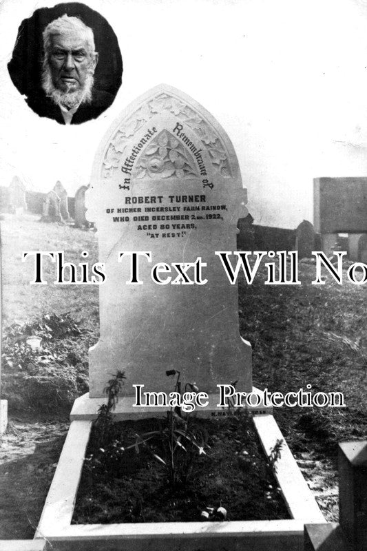 CH 2086 - Robert Turner Grave, Higher Incersley Farm, Cheshire