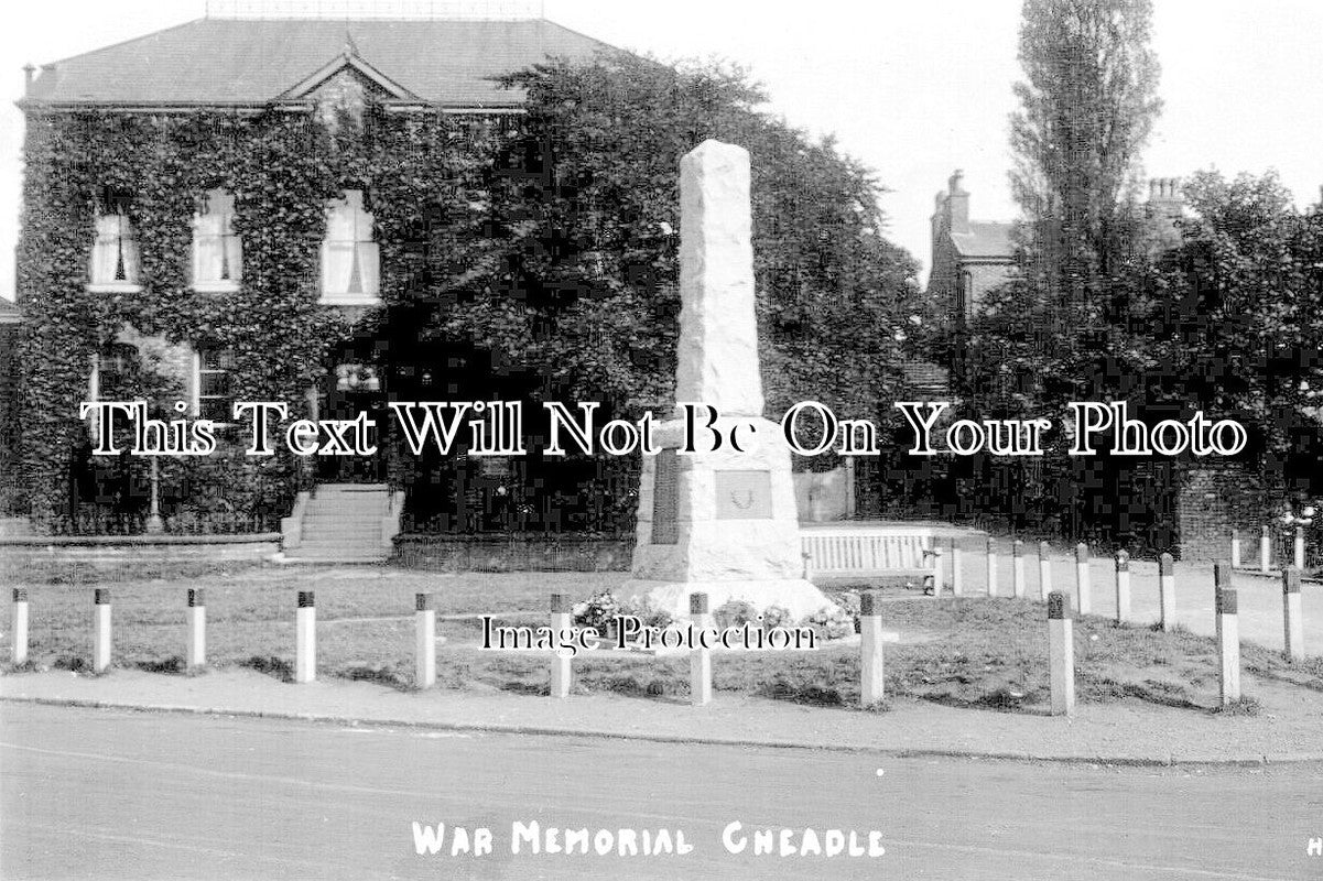 CH 2124 - Cheadle War Memorial, Cheshire