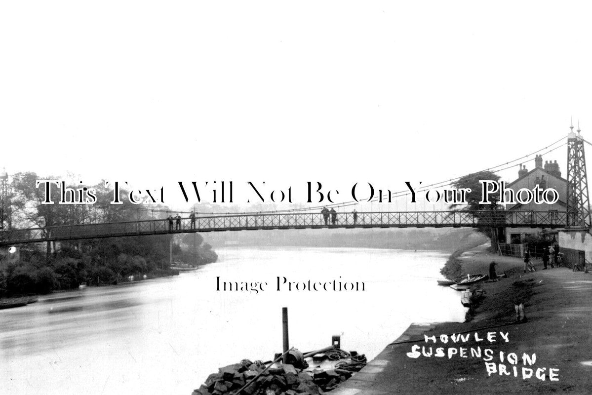 CH 2226 - Howley Suspension Bridge, Warrington, Cheshire