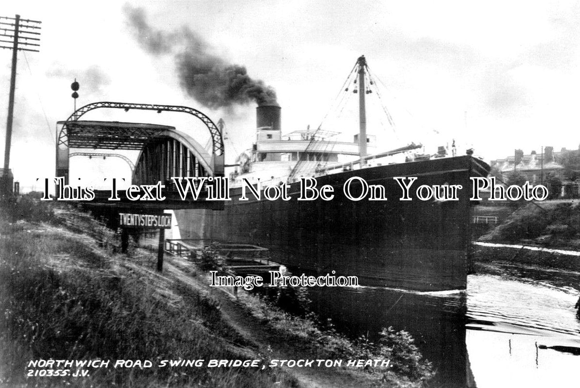 CH 2263 - Northwich Road Swing Bridge, Stockton Heath, Cheshire