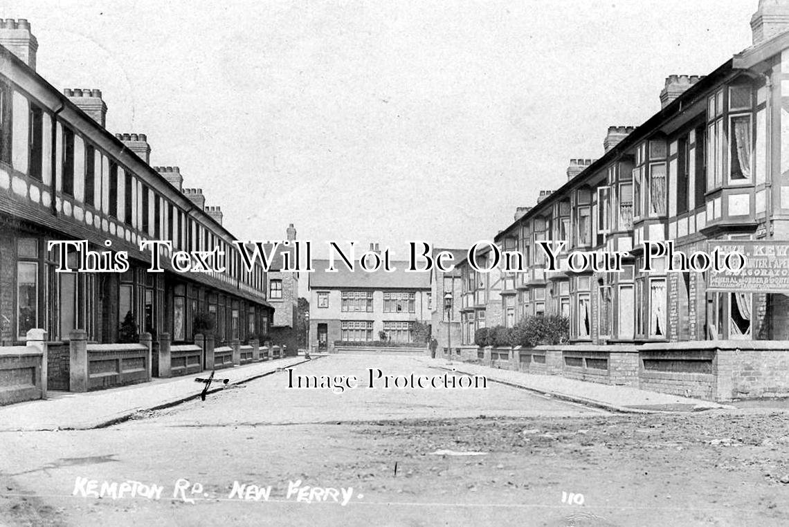 CH 232 - Kempton Road, New Ferry, Birkenhead, Cheshire c1910