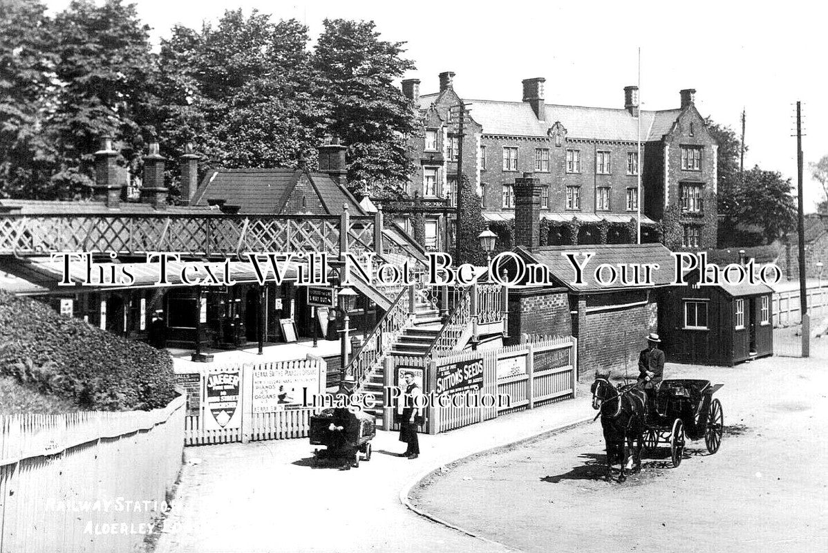 CH 2376 - Alderley Edge Railway Station, Cheshire c1907