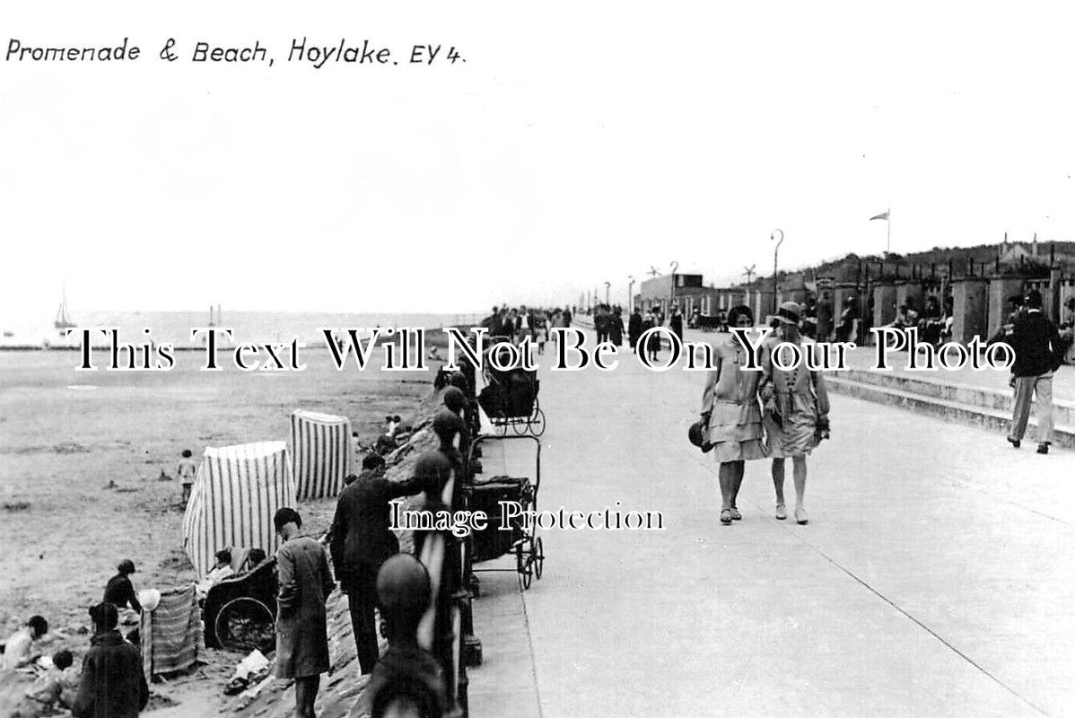 CH 2513 - Promenade & Beach, Hoylake, Cheshire c1929