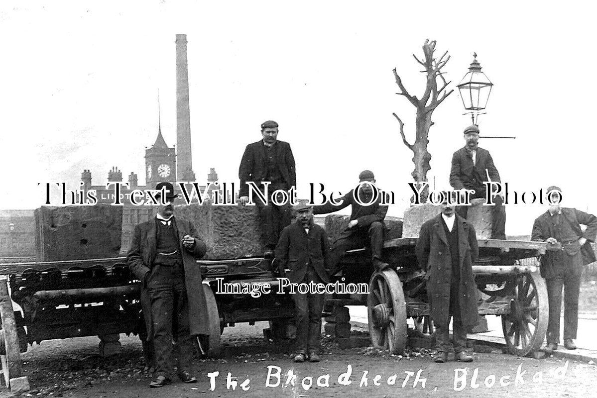 CH 2520 - The Broadheath Blockade, Cheshire c1905