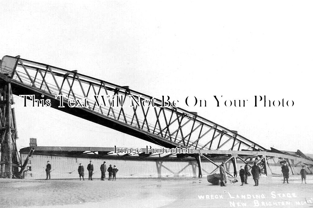 CH 2537 - Landing Stage Wreck, New Brighton, Cheshire 1906
