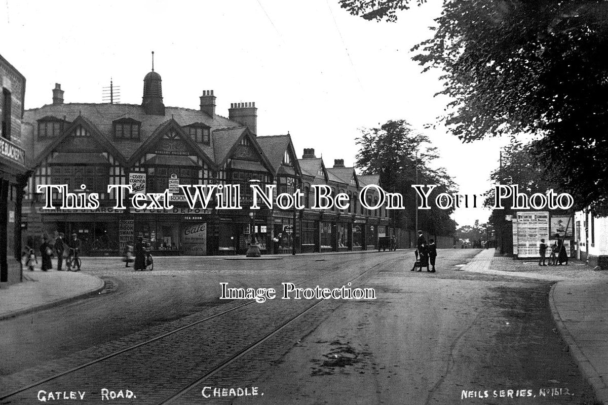 CH 2566 - Gatley Road, Cheadle, Manchester, Cheshire c1907