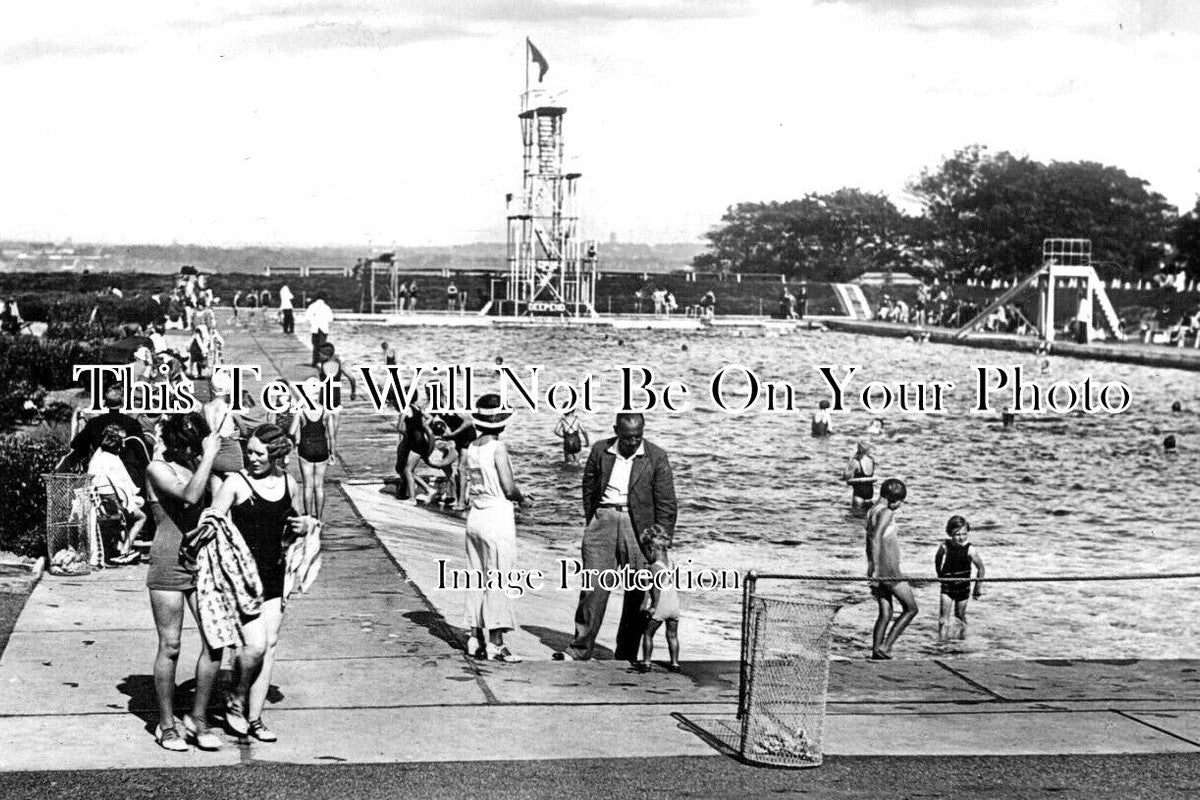 CH 2583 - New Ferry Open Air Baths, Cheshire