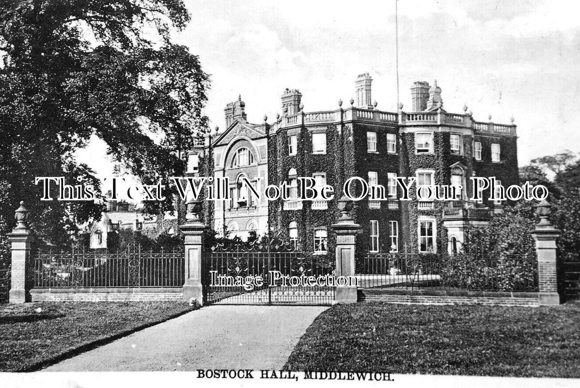 CH 2765 - Bostock Hall, Middlewich, Cheshire c1912