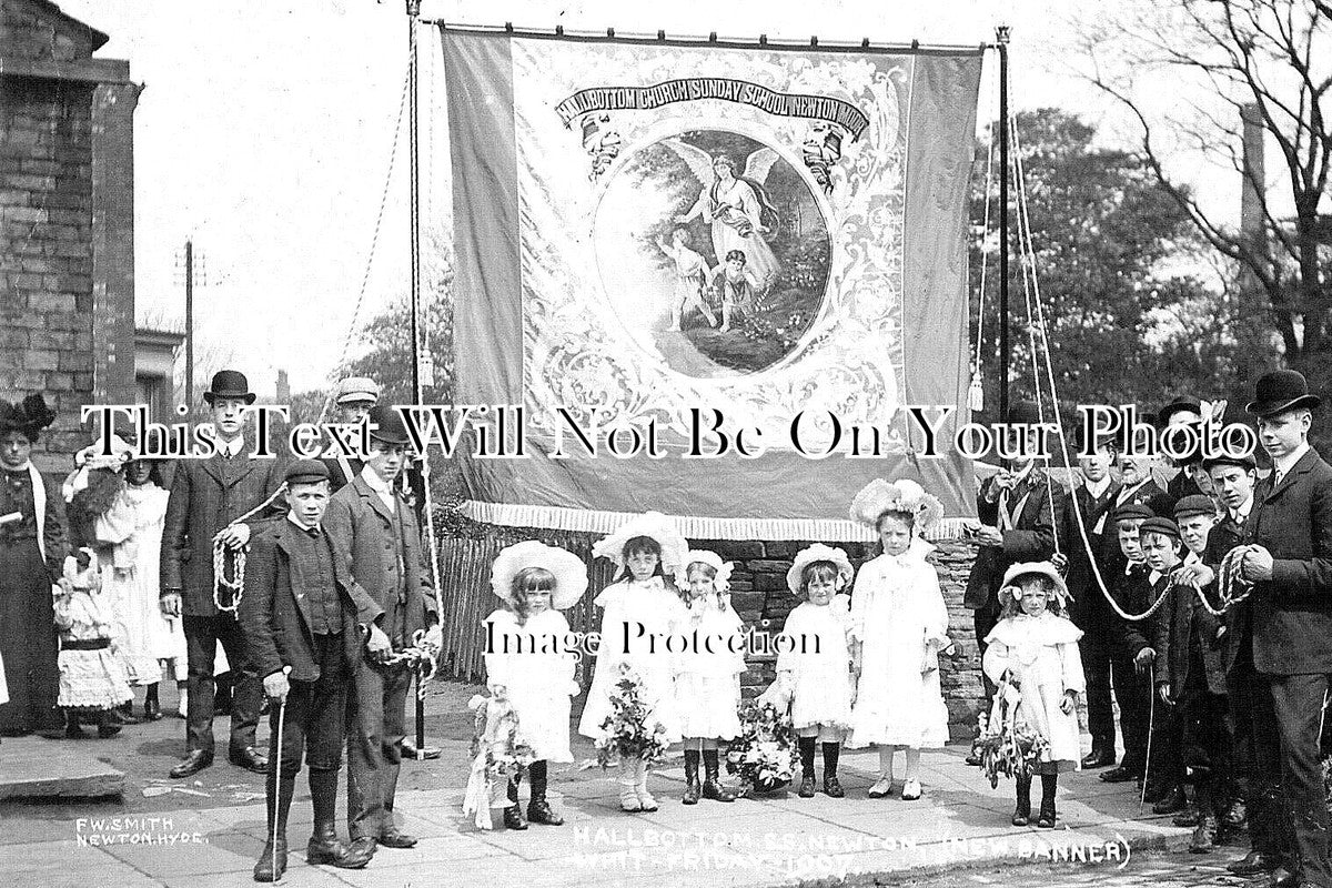CH 2805 - Newton On Moor Hall Bottom Sunday School, Hyde, Cheshire c1907