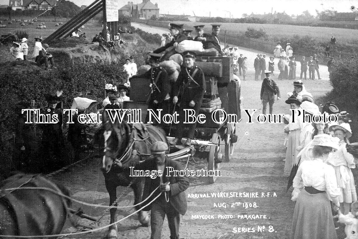 CH 2811 - Worcestershire RFA Field Artillery, Parkgate, Cheshire 1908