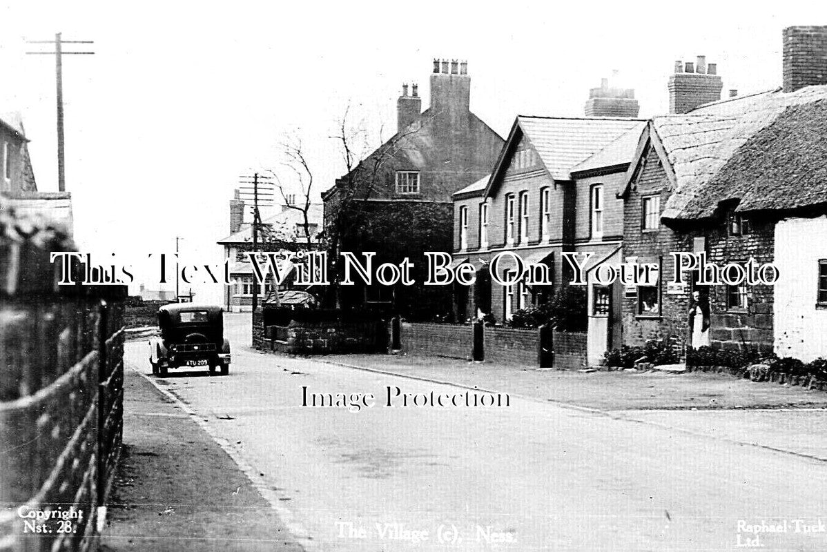 CH 2829 - Ness Village, Wirral, Cheshire c1937