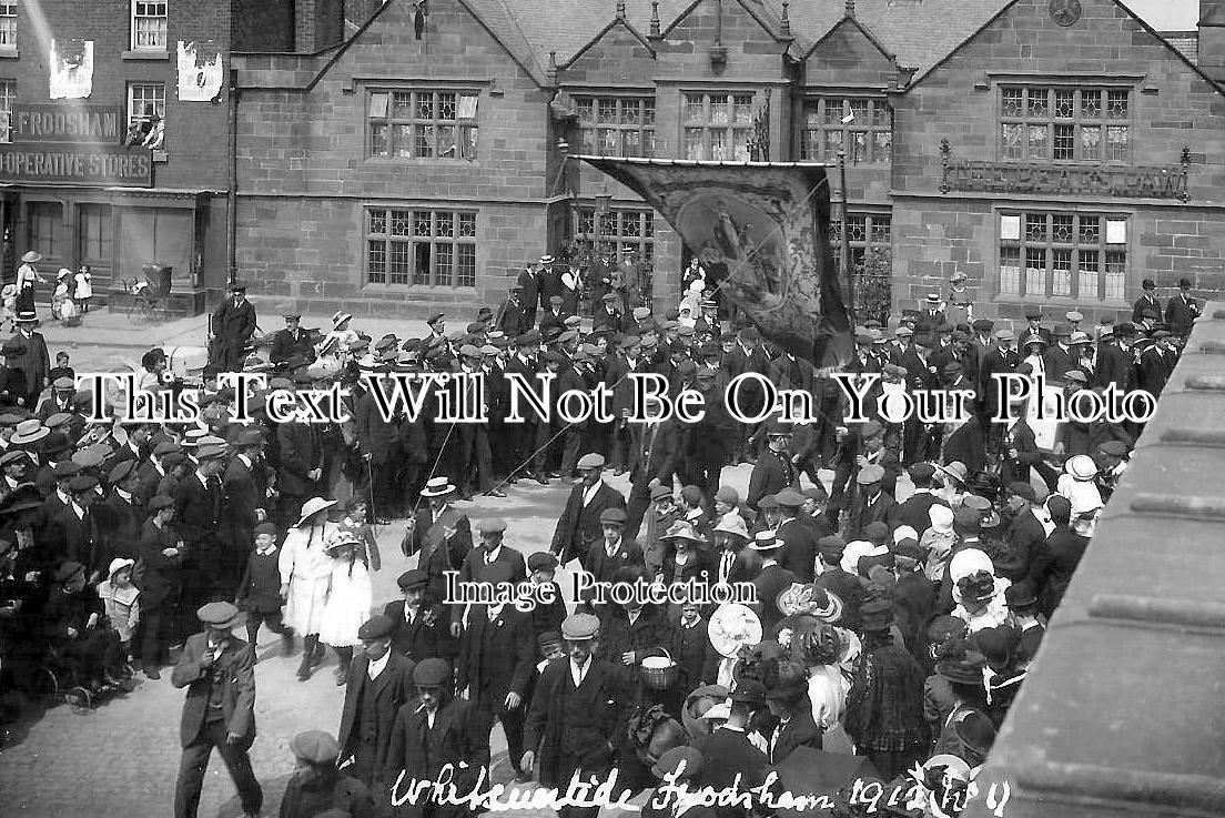 CH 2865 - Whitsuntide Parade, Frodsham, Cheshire c1912