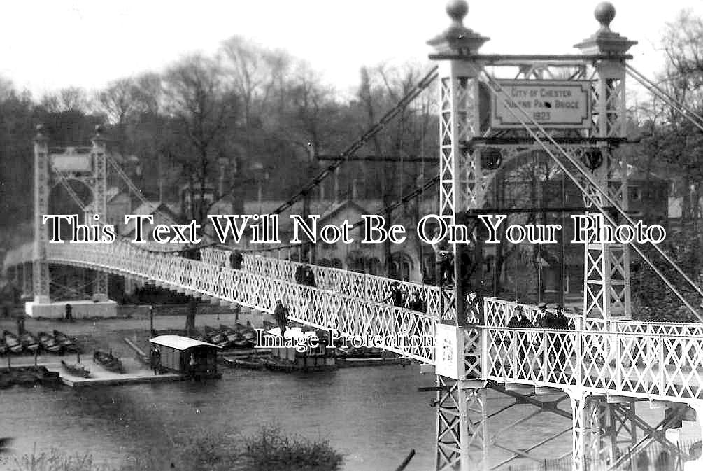 CH 2912 - Queens Park Bridge Being Painted, Chester, Cheshire c1923