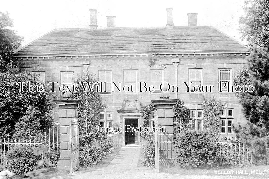 CH 2962 - Mellor Hall, Mellor, Cheshire