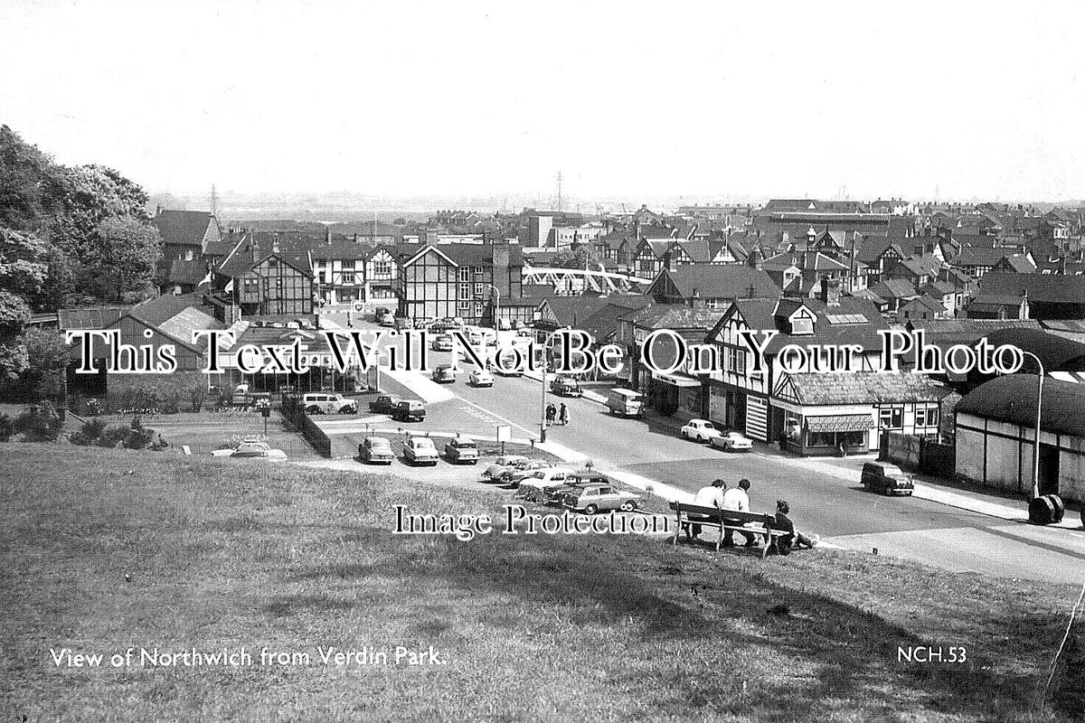 CH 3012 - Northwich From Verdin Park, Cheshire c1967