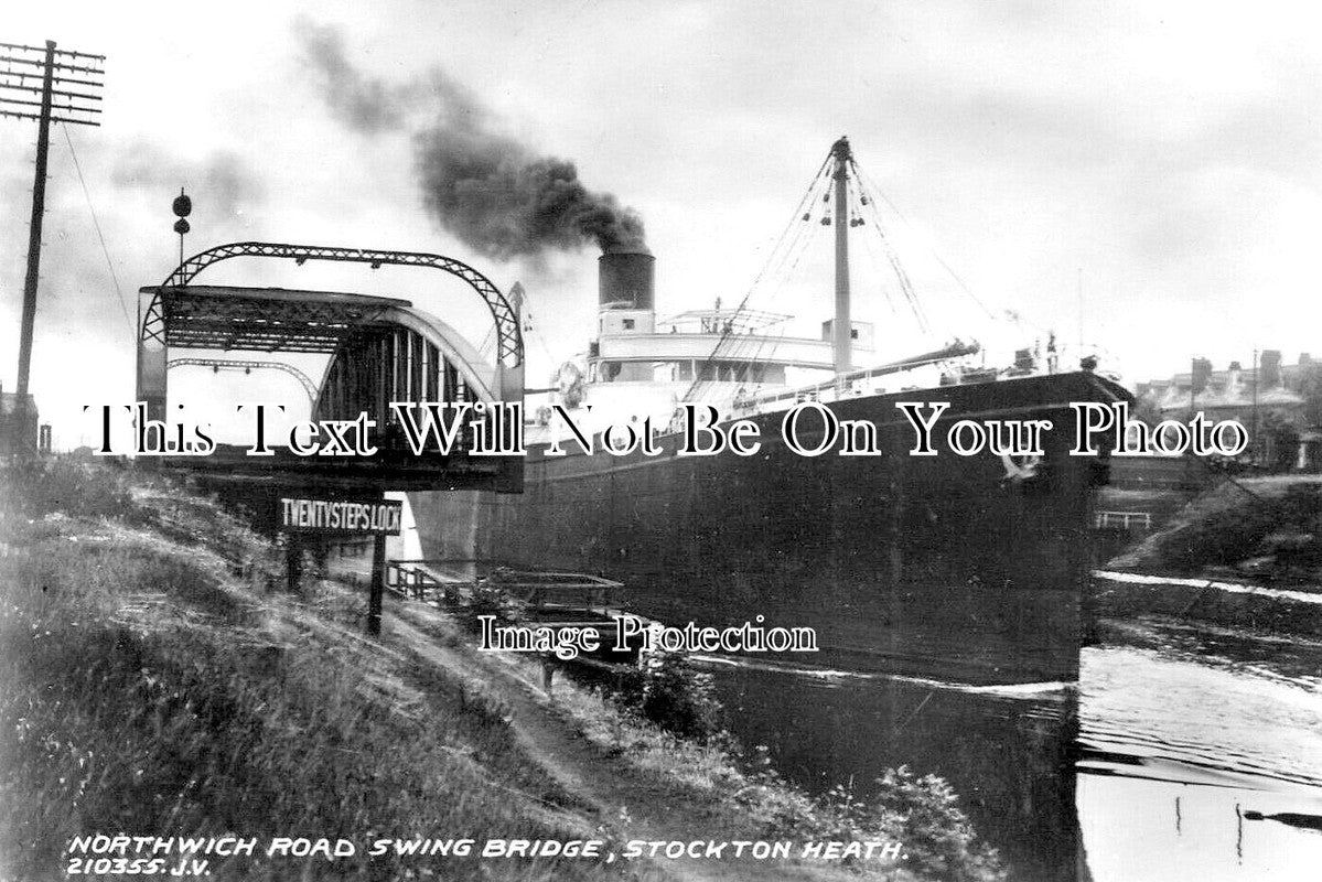 CH 3052 - Northwich Road Swing Bridge, Stockton Heath, Cheshire