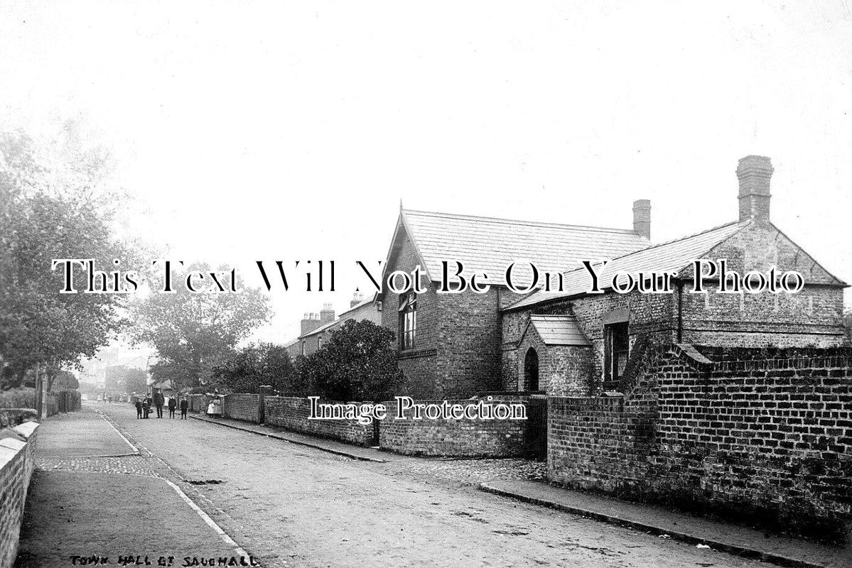 CH 3144 - Town Hall, Saughall, Cheshire c1908