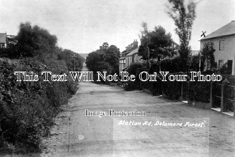 CH 315 - Station Road, Delamere Forest, Frodsham, Cheshire c1913