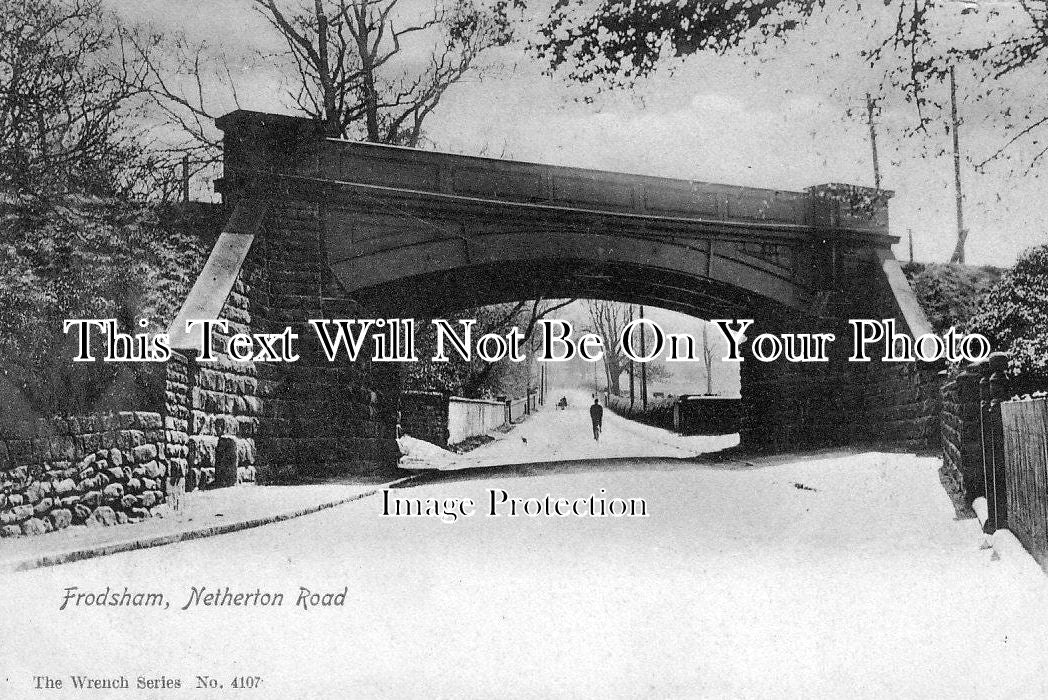 CH 352 - Cast Iron Railway Bridge, Netherton Road, Frodsham, Cheshire c1903