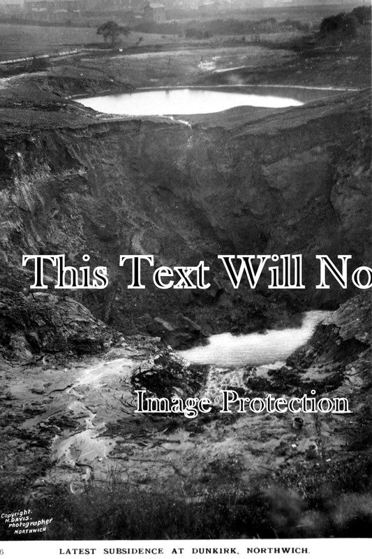 CH 378 - Subsidence At Northwich, Dunkirk, Cheshire c1912