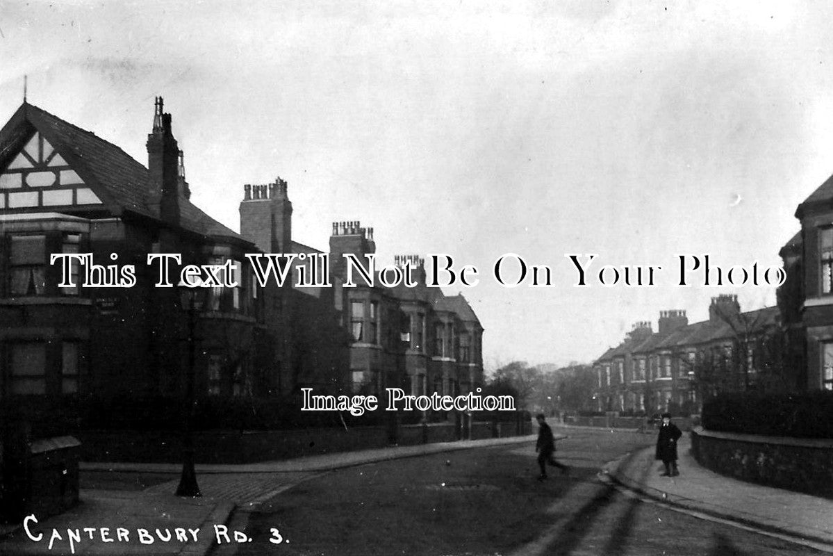 CH 388 - Canterbury Road, Wallasey, Wirral, Cheshire c1912
