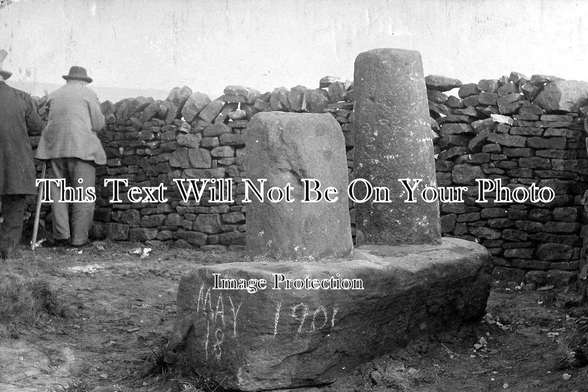 CH 398 - The Bow Stones, Lyme Park, Disley, Cheshire c1901