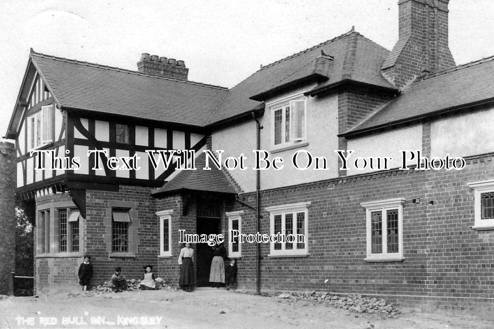 CH 401 - The Red Bull Inn, Kingsley, Frodsham, Cheshire c1906